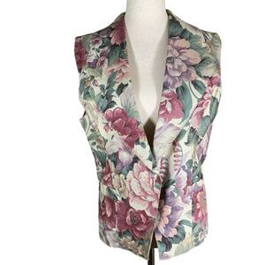 Vinta EXPOSE Floral Cotton Womens Vest Size M